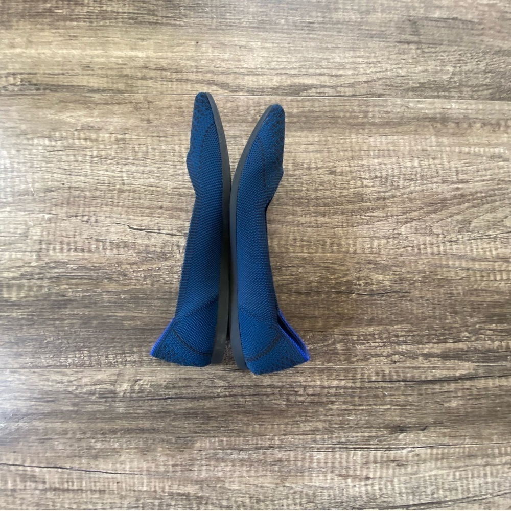 Rothy’s The Point Flat Lapis Python Blue Size 6.5… - image 5